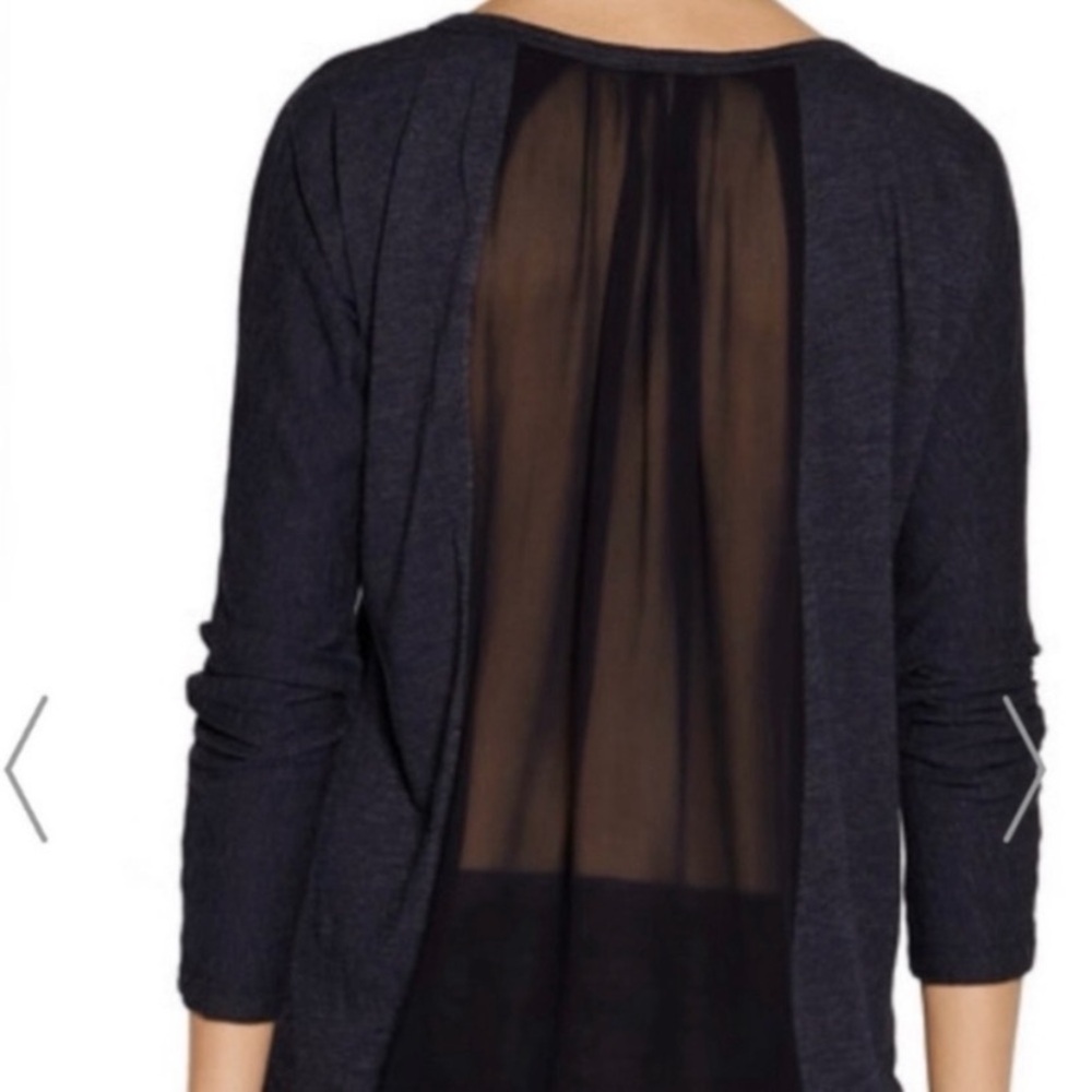 Clu Cotton Silk Shirt Silk Back!! Black - Size S NET-A PORTER - Like New